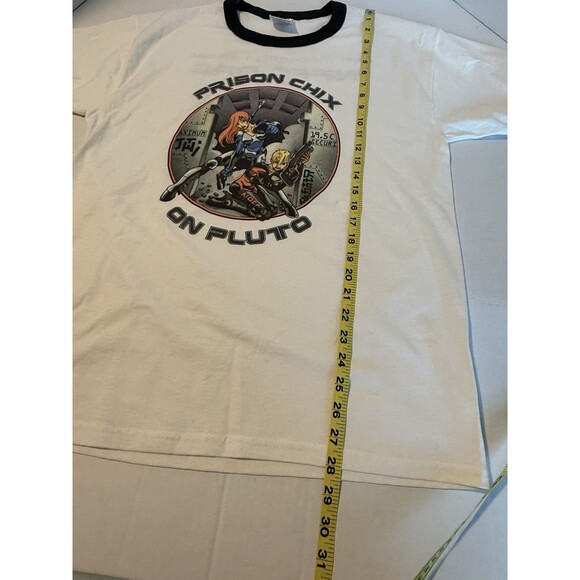 Prison Chix On Pluto NPFC.org Shirt  JERZEES “I'm innocent, I swear” RARE Sz L - Picture 10 of 16